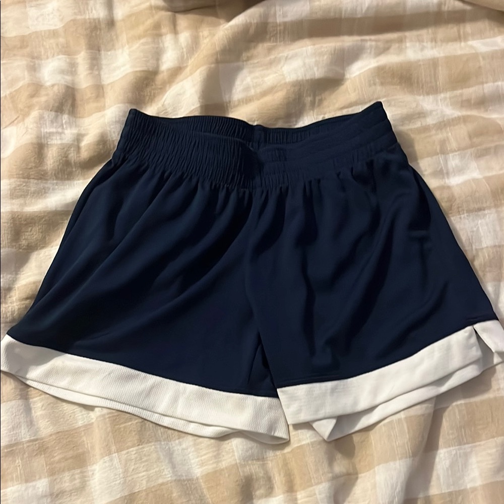 C9 by Champion Blue and White Athletic Shorts with Elastic Waistband